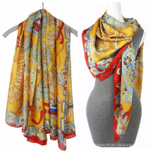 Fashion Printing chiffon 2016 scarf Square Scarf